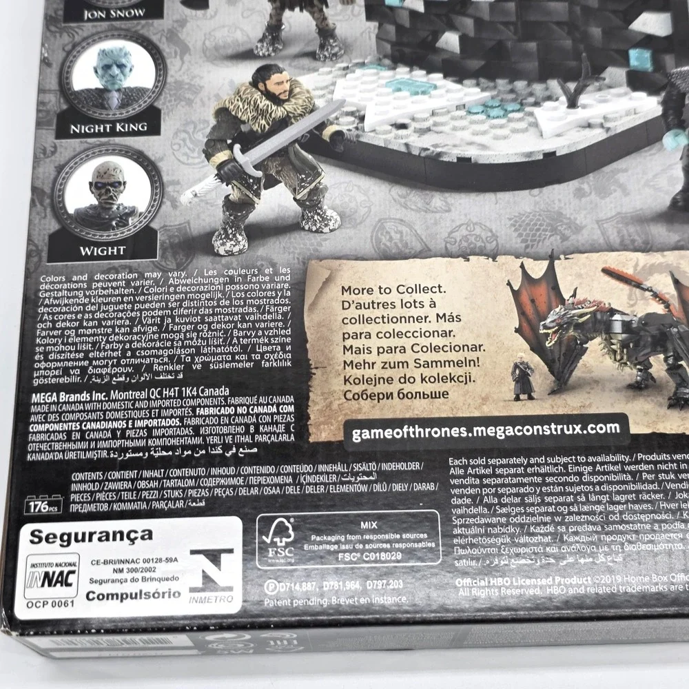 Game of Thrones Battle Beyond the Wall Mega Construx Black Series Set Mega Bloks